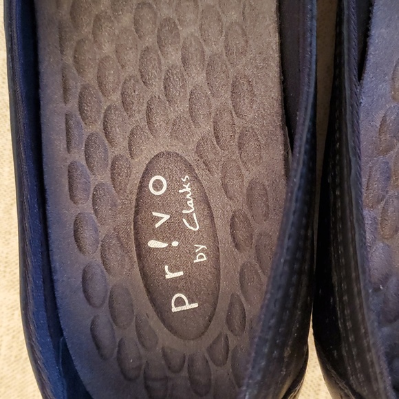 NWOT Clarks Privo Leather Black Perforated Ballet Active Flats, Size 8.5 M - Picture 6 of 10